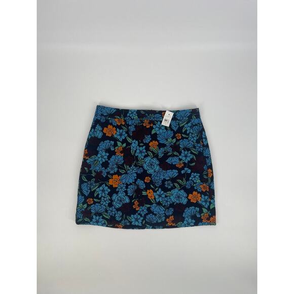 LOFT Blue Multicolored Womens Skirt (B18#4) - Picture 1 of 8